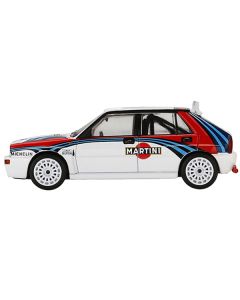 Lancia Delta HF Integrale Evoluzione White with Graphics "Martini Racing" 1/64 Diecast Model Car by Mini GT