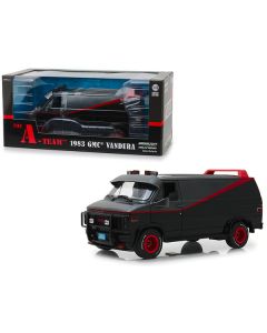 1983 GMC Vandura Black "The A-Team" (1983-1987) TV Series 1/18 Diecast Model Car by Greenlight