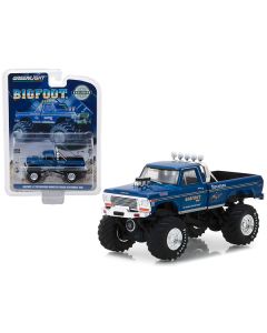 1974 Ford F-250 Monster Truck Bigfoot #1 Blue "The Original Monster Truck" (1979) Hobby Exclusive 1/64 Diecast Model Car by Greenlight