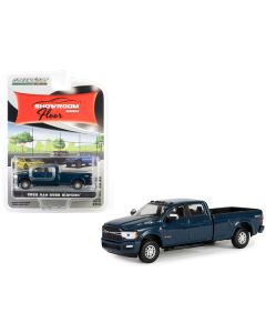 2023 Ram 2500 Bighorn Crew Cab 4x4 Pickup Truck Patriot Blue Metallic "Showroom Floor" Series 5 1/64 Diecast Model Car by Greenlight