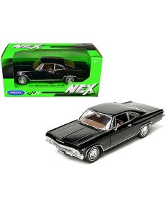 1965 Chevrolet Impala SS 396 Black with Brown Interior "NEX Models" 1/24 Diecast Model Car by Welly