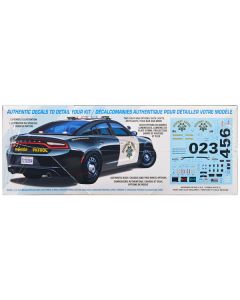 Skill 2 Model Kit 2021 Dodge Charger Pursuit Police Car 1/25 Scale Model by AMT