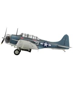 Douglas SBD-5 Dauntless Bomber Aircraft "Lt. Cook Cleland VB-16 USS Lexington Battle of the Philippine Seas" (1944) United States Navy "Premium Collection" 1/32 Diecast Model by Hobby Master