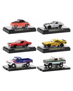 "Auto-Thentics" 6 piece Set Release 87 IN DISPLAY CASES Limited Edition 1/64 Diecast Model Cars by M2 Machines