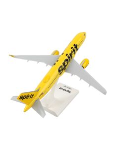 Airbus A320neo Commercial Aircraft with Wi-Fi Dome "Spirit Airlines" (N320NK) Yellow (Snap-Fit) 1/150 Plastic Model by Skymarks