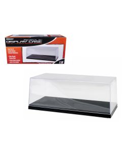 Collectible Display Show Case for 1/18-1/24 Scale Model Cars with Black Plastic Base by Greenlight