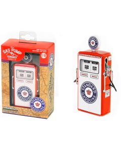 1954 Tokheim 350 Twin Gas Pump "Standard Gasoline" White and Red "Vintage Gas Pumps" Series 15 1/18 Diecast Replica by Greenlight