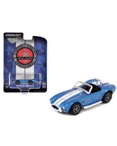 1965 Shelby Cobra 427 SC Guardsman Blue Metallic with White Stripes "Carroll Shelby Centennial" "Hobby Exclusive" Series 1/64 Diecast Model Car by Greenlight