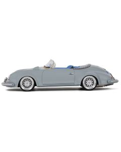 S-Klub Outlawd Speedster Nardo Gray with Blue Interior 1/18 Model Car by GT Spirit