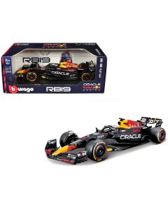 Red Bull Racing RB19 #1 Max Verstappen "Oracle" Champion Formula One F1 World Championship (2023) "Race" Series 1/18 Diecast Model Car by Bburago