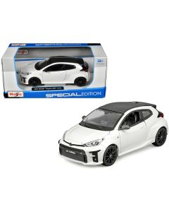 2021 Toyota GR Yaris White with Carbon Top "Special Edition" Series 1/24 Diecast Model Car by Maisto