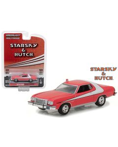 1976 Ford Gran Torino Red with White Stripe "Starsky and Hutch" (1975-1979) TV Series "Hollywood Series" Release 18 1/64 Diecast Model Car by Greenlight