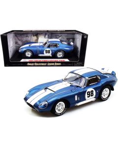 1965 Shelby Cobra Daytona Coupe #98 Blue 1/18 Diecast Model Car by Shelby Collectibles