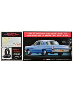 Skill 2 Model Kit 1962 Pontiac Catalina Super Stock 3-in-1 Kit 1/25 Scale Model by AMT