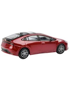 2023 Toyota Prius Supersonic Red Metallic with Black Top and Sun Roof and Sun Roof 1/64 Diecast Model Car by Paragon Models