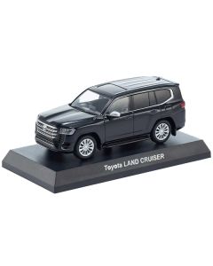 Toyota Land Cruiser ZX RHD (Right Hand Drive) Black with Mini Book No.14 1/64 Diecast Model Car by Kyosho