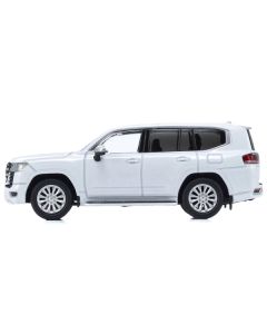 Toyota Land Cruiser ZX RHD (Right Hand Drive) White with Mini Book No.14 1/64 Diecast Model Car by Kyosho