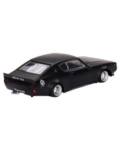 Nissan Skyline RHD (Right Hand Drive) Matt Black "Kenmeri Liberty Walk" Limited Edition to 6000 pieces Worldwide 1/64 Diecast Model Car by Mini GT