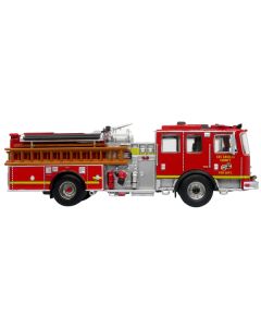 KME Predator Fire Engine "Los Angeles County Fire Department" Red "5 Alarm" Series Limited Edition to 750 pieces Worldwide 1/64 Diecast Model by Iconic Replicas