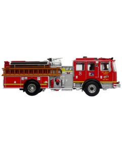 KME Predator Fire Engine #8 "Los Angeles County Fire Department" Red "5 Alarm" Series Limited Edition to 750 pieces Worldwide 1/64 Diecast Model by Iconic Replicas