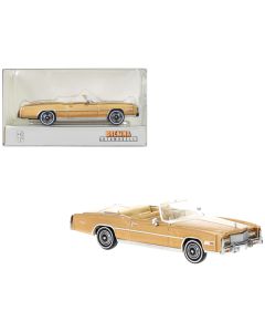 1976 Cadillac Eldorado Convertible Beige Metallic 1/87 (HO) Scale Model Car by Brekina