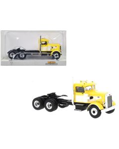 1955 Peterbilt 281 Truck Tractor Yellow and White 1/87 (HO) Scale Model Car by Brekina