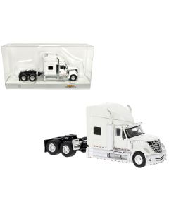 2010 International Lonestar Truck Tractor White 1/87 (HO) Scale Model Car by Brekina