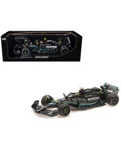 Mercedes-AMG F1 W14 E Performance #44 Lewis Hamilton "Petronas" Formula One F1 "Bahrain GP" (2023) with Driver Limited Edition to 540 pieces Worldwide 1/18 Diecast Model Car by Minichamps