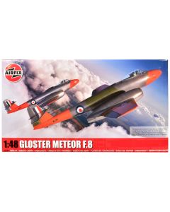 Level 3 Model Kit Gloster Meteor F.8 Aircraft with 2 Scheme Options 1/48 Plastic Model Kit by AirfixA09182A