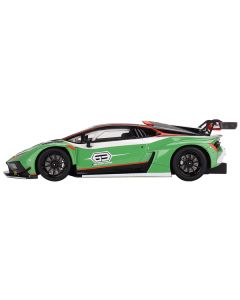 Lamborghini Huracan GT3 EVO2 "Squadra Corse" Presentation Version Green 1/18 Model Car by Top Speed