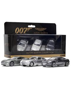 Aston Martin Collection "James Bond 007" Set of 3 Pieces Diecast Model Cars by Corgi