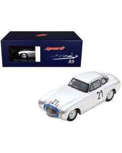 Mercedes-Benz 300 SL #21 Hermann Lang - Fritz Riess "Daimler-Benz A.G." Winner "24 Hours of Le Mans" (1952) with Acrylic Display Case 1/18 Model Car by Spark