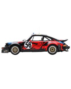 Porsche 934 #56 Jean-Louis Bousquet - Cyril Grandet - Philippe Dagoreau "JMS Racing-ASA Cachia" "24 Hours of Le Mans" (1977) with Acrylic Display Case 1/18 Model Car by Spark