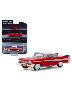 1958 Plymouth Fury Red with White Top "Christine" (1983) Movie "Hollywood Series" Release 23 1/64 Diecast Model Car by Greenlight