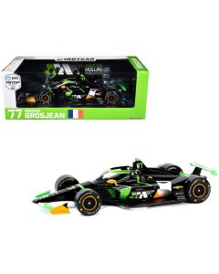 Dallara IndyCar #77 Romain Grosjean "DNS Filter" Juncos Hollinger Racing "NTT IndyCar Series" (2024) 1/18 Diecast Model Car by Greenlight