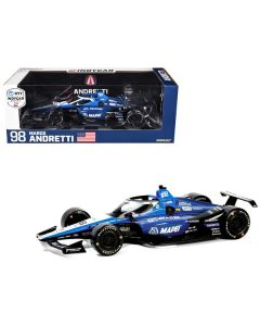 Dallara IndyCar #98 Marco Andretti "Mapei" Andretti Autosport "NTT IndyCar Series" (2024) 1/18 Diecast Model Car by Greenlight