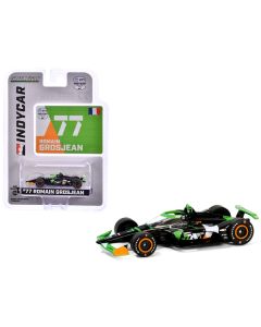 Dallara IndyCar #77 Romain Grosjean "DNS Filter" Juncos Hollinger Racing "NTT IndyCar Series" (2024) 1/64 Diecast Model Car by Greenlight