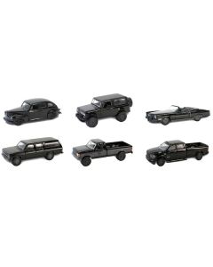 "Black Bandit" 6 piece Set Series 29 1/64 Diecast Model Cars by Greenlight