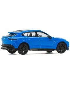 Aston Martin DBX 707 Blue with Black Top 1/64 Diecast Model Car by Pop Race