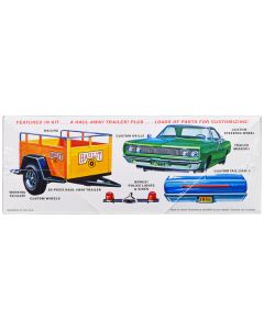 Skill 2 Model Kit 1968 Dodge Coronet Hardtop with Trailer 1/25 Scale Model by MPC