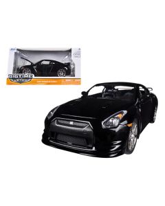 2009 Nissan GT-R R35 Black 1/24 Diecast Car Model by Jada