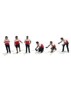 "Race Crew" 6 piece Diecast Figure Set (6 Figures) Limited Edition to 3600 pieces Worldwide for 1/64 Scale Models by American Diorama