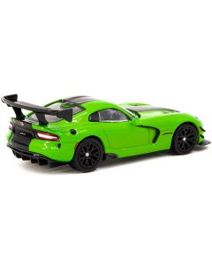 Dodge Viper ACR Extreme Green Metallic with Black Stripes "Global64" Series 1/64 Diecast Model by Tarmac Works