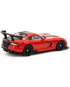 Dodge Viper ACR Extreme Red with Black Stripes "Global64" Series 1/64 Diecast Model by Tarmac Works