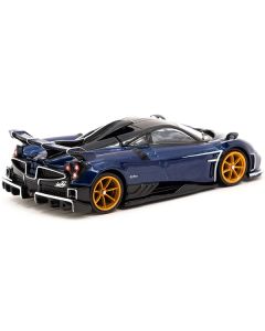 Pagani Imola Argentina Blue Metallic with Black Top "Global64" Series 1/64 Diecast Model by Tarmac Works