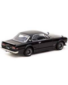 Nissan Skyline 2000GT-R (KPGC10) RHD (Right Hand Drive) Black "Global64" Series 1/64 Diecast Model by Tarmac Works