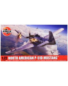 Level 1 Model Kit North American P-51D Mustang Fighter Aircraft 1/72 Plastic Model Kit by Airfix