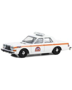 1983 Dodge Diplomat "NYC EMS (City of New York Emergency Medical Service)" White with Orange Stripes "First Responders - Hobby Exclusive" Series 1/64 Diecast Model Car by Greenlight