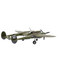 Lockheed P-38 Lightning Fighter Aircraft "Haleakala II 80th FG 459th FS Twin Dragons" (1944) United States Army Air Forces 1/72 Diecast Model by Militaria Die Cast