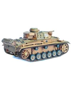 Germany Pz.Kpfw.III Ausf.N DAK Tank #124 "s.Pz.Abt.501 Tunisia Tiger Insignia" (1942/43) "NEO Dragon Armor" Series 1/72 Plastic Model by Dragon Models